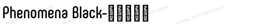 Phenomena Black字体转换